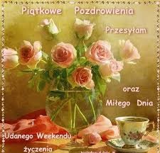 Bukiet róż w wazonie piątkowe pozdrowienia